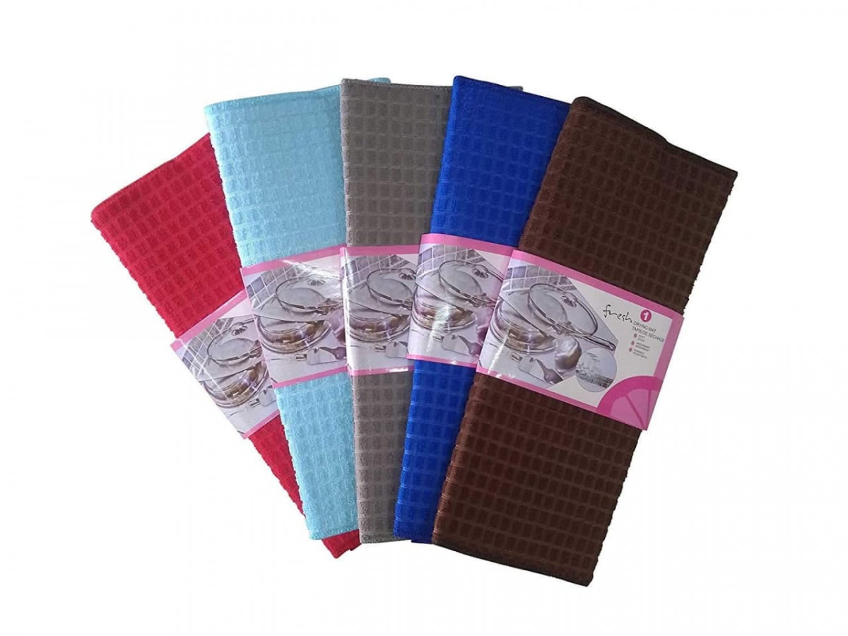 MICROFIBER KITCHEN DISH DRYING MAT