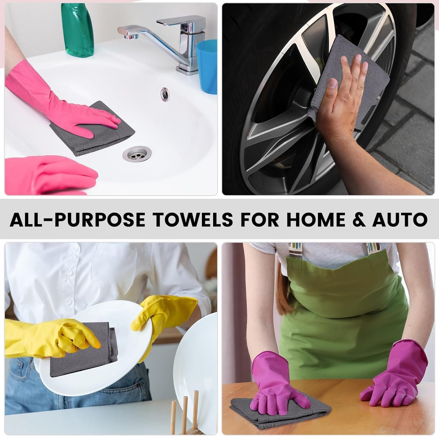Microfiber Kitchen Cleaning Cloths Roll - Image 4